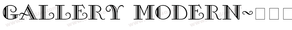 gallery modern字体转换